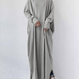 Sofia| Vestido longo de inverno elegante para mulheres com mangas compridas