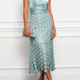 Lau - Vestido midi Céline elegante para cerimónia para Mulher