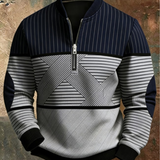 Viktor | Suéter Elegante para Homem com Meia Cremalheira