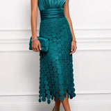 Lau - Vestido midi Céline elegante para cerimónia para Mulher