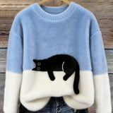 Luna | Camisola com Gráfico de Gato para Mulher