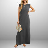 Emma |  Vestido longo e fluido sem rugas