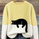 Luna | Camisola com Gráfico de Gato para Mulher