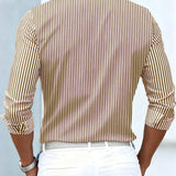 Emerson | Camisa de homem a rayas vintage de manga longa