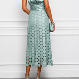 Lau - Vestido midi Céline elegante para cerimónia para Mulher
