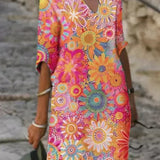 Concetta™ | VESTIDO FLORAL COLORIDO PERFEITO PARA QUALQUER OCASIÃO