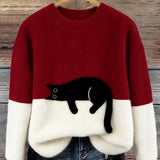 Luna | Camisola com Gráfico de Gato para Mulher