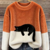 Luna | Camisola com Gráfico de Gato para Mulher
