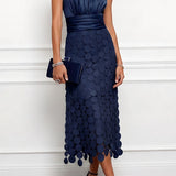 Lau - Vestido midi Céline elegante para cerimónia para Mulher
