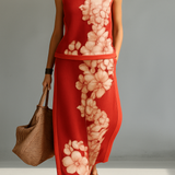 Rachele - Conjunto elegante moderno com estampa floral para Mulher